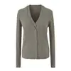 Cárdigan de Punto Falso de Dos Piezas con Cuello en V Cruzado Estilo Coreano Suave para Mujer Otoño Petite Versátil Chic Suéter de Temperamento