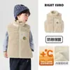 Chaleco de Felpa de Doble Cara para Niños Europeos Correcto Otoño e Invierno Nuevo Estilo Ropa para Niños Bebé para Niños Chaleco Térmico con Forro Polar de Invierno