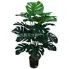 Monstera em Vaso Simulada Transfronteiriça Folha de Monstera para Casa Paisagismo de Jardim Árvore Falsa em Vaso Sala de Estar Decoração de Casa
