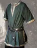 Em estoque 2022 Comércio Exterior Europa e América desejo Manga Curta Gola V cosplay Fantasia Roupas Medievais AU8680