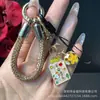 Correa Colgante para Teléfono con Pedrería Completa, Lanyard Creativo con Etiqueta de Texto, Cadena de Teléfono con Pedrería, Llavero, Correa Antiperdida