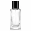 Frasco de vidro vazio para dispensar perfume 10ml 20ml 30ml 50ml 100ml frasco spray quadrado recipiente de pressão portátil