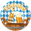 Mm243 Oktoberfest Alemão Oktoberfest Alemão Louça para 8 Pessoas Conjunto de 4 Peças Prato de Papel Guardanapo de Papel Copo de Papel