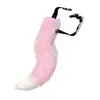 Acessórios de Halloween Conjunto Feminino Headband de Gato de Pelúcia com Orelhas, Coleira Fofa, Cinto, Cauda de Raposa Acessórios de Headwear Acessórios de Fantasia de Animal