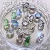 Arte de Uñas Transparente Montón de Caramelo de Roca Joyería de Diamantes Huevo de Paloma de Cristal Transparente Rectángulo Ángulo Recto Joyería de Arte para Uñas Terminada Bola de Diamante