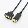 Cabo de conversão DP para VGA Cabo de conversão Displayport para VGA Cabo VGA hdc 1,8 metros 3 metros 1080P