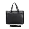 Bolso Clásico para Hombre Capa Superior Piel de Vaca Maletín Almacenamiento de Gran Capacidad Negocios Casual Cuero Bolso de Mano para Hombre