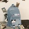 Novedad Mochila Escolar de Alto Valor Linda para Niña Escuela Secundaria Preparatoria Ligera Moderna Dos Piezas Mochila de Gran Capacidad