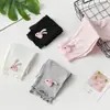 Calça de Cinco Pontos para Meninas Infantil Versátil Fashionável Bebê Casual Seda de Gelo Roupa Externa Leggings Estilo Fino Algodão Puro Modal