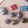 Accesorios de Joyería de Aleación Colgante Seguro de Cacahuete Accesorios Incrustados con Cuentas Pulsera Collar Pulsera Aretes Material