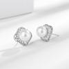 Aretes de Perlas Estilo Palacio Elegante Europeo y Americano Atrapadores de Tendencia Transfronterizos para Mujer Aretes Exagerados de Circonita Joyería de Oreja de Gama Alta