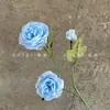 Flor artificial 3 peônias estrangeiras cenário de casamento decoração de casa flor falsa estilo europeu rosa miolo flor artificial atacado