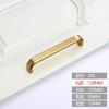 Manija Simple para Herrajes de Muebles Manija Negra para Puerta de Armario Aleación de Aluminio Oro Sólido Cajón Manija Pequeña