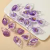 Concha de Caracol Luminosa de Colores Llavero Hecho a Mano DIY Colgante para Bolsos Pendientes Accesorios de Joyería Acrílicos