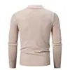 Suéter de punto con respaldo de color liso para hombre de talla grande, suéter casual de cuello redondo, suéter tipo playera, otoño/invierno 2023