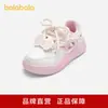 Zapatos Infantiles Balabala, Zapatos Casuales para Niñas, Tenis Lindos con Moño 3D para Primavera y Otoño, Estilo Campus Moderno y Divertido