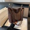 Bolso de hombro estilo coreano de gran capacidad, estilo retro, versátil, para mujer, textura de viajero diario, bolso informal sencillo, bolso de mano 2024