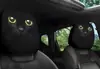 Funda de Reposacabezas para Coche con Estampado de Calavera Negra de Comercio Exterior Transfronterizo, Estilo Elástico Universal, Funda de Reposacabezas para Coche Original y Divertida