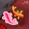 Carpa Saltando sobre la Puerta del Dragón, Adornos para Decoración de Pasteles de Examen de Ingreso a Secundaria y Universidad, Título de Lista Dorada, Olas de Pez Dorado, Inserto para Postre de Graduación 2025