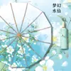 Guarda-chuva de Sol Grande com 16 Varetas Estilo Retrô, Dupla Utilidade para Chuva e Sol, Dobrável Resistente ao Vento Estilo Chinês Feminino, Protetor Solar com Proteção UV