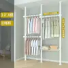 Estante de Ropa de Piso a Techo Más Vendido en Tiktok, Barra de Soporte de Armario Desmontable Sin Taladro, Esencial para Casas de Alquiler
