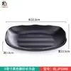 Louça de melamina prato preto para churrasco prato retangular para churrasco prato especial para loja de hot pot prato de acompanhamento comercial criativo