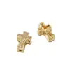 Pulseira Colar estilo punk fashion com zircônia microincrustada em formato de cruz, quatro cores, com contas soltas, acessórios de joias, vendas diretas da fábrica