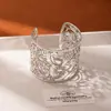 Pulseira Larga Exótica de Dunhuang para Mulheres, Pulseira de Braço de Ferro Estilo Étnico, Pulseira Estilo Dai, Acessórios de Pulseira para Fotos de Viagem
