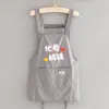 Delantal ligero de verano para mujeres petite, cocina, resistente al agua, con impresión de logo, adecuado para ropa de trabajo de restaurante