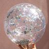 Bola de Praia Inflável com Lantejoulas Pronta para Exportação, Balão Inflável Ultra-Transparente, Bola com Glitter para Publicidade, Bola de Praia com Lantejoulas Atacado