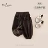 Nuevo estilo de otoño para bebés y niños pequeños, ropa de Clase A para niñas, moderna, transpirable, agradable para la piel, cómodos pantalones deportivos con lazo para bebé niña