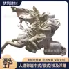 Decoraciones de Relieve de Personajes Europeos Estilo Antiguo para Muros Exteriores de Zonas Históricas, Componentes Personalizados de Arenisca Artificial para Atracciones Turísticas y Hoteles