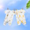 Ropa de una pieza de manga corta para bebé, Pijama de algodón fino para verano con aire acondicionado, Ropa de verano para bebé recién nacido niño y niña