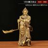 Faca cruzada Guan Gong Guan er deus da riqueza ornamentos de latão Guan Yu personagem estátua casa sala de estar loja de exibição decoração