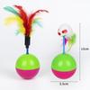 En stock al por mayor Vaso para gato Amor color ratón flocado pluma de pollo vaso ratón bola de ratón