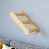 Marco de Escalada de Madera para Gatos en Stock, Marco de Escalada de Madera Maciza Montado en la Pared para Gatos, Plataforma de Salto para Gatos, Rascador para Gatos, Plataforma de Salto Montada en la Pared para Gatos