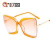 Gafas de Sol Decorativas en Forma de T de Montura Grande Europeas y Americanas para Hombres y Mujeres, Gafas de Sol de Moda Versátiles Personalizadas Coloridas Venta al por Mayor de Gafas Transfronterizas