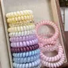 Cuerda de Teléfono de Gelatina de Alta Elasticidad Color Dopamina, Lazo para el Cabello, Gama Alta, Lazo para el Cabello Dulce y No Dañino, Lazo para el Cabello y Accesorio para la Cabeza