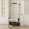 Perchero de pie para uso doméstico, Perchero extra grueso móvil, Perchero vertical con diseño deslizante y engrosado