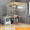 Gaiola para Gatos Interna Doméstica Espaço Livre Super Grande Villa para Gatos Família com Vários Gatos Gaiola para Gatos Casa Estrutura de Escalada para Gatos Gaiola para Gatos