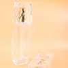 Botellas dispensadoras de líquido de esencia en stock, Botellas dispensadoras vacías, Botellas de vidrio transparentes, Botellas dispensadoras de cosméticos de loción portátiles de alta gama