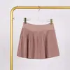 Falda Plisada Lulu con Etiquetas, Disponible para Envío Directo, Estilo Deportivo de Dos Piezas para Mujer, Primavera y Verano