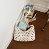 Bolso de mano de lunares moderno y lindo estilo coreano para mujer, nuevo modelo 2026, bolso de hombro de gran capacidad casual para el trabajo y los desplazamientos