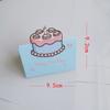 Cartão de Aniversário Mini Desenho Animado, Design de Animal Fofo 3D para Presente, Cartão de Agradecimento, Cartão de Bênção Escrito à Mão, Premium