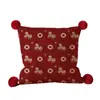 Cojín Decorativo Rojo de Año Nuevo para Sofá, Sala de Estar, Atmósfera de Lujo, Funda de Cojín para Cabecera con Relleno, Extraíble y Lavable