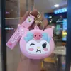 Bolsa de monedas popular de Capibara Llavero Cabeza de silicona Bolsa de almacenamiento para auriculares Bolso colgante Accesorios Regalos pequeños Al por mayor