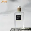 Garrafa Plana de PETG de Parede Grossa e Fundo Grosso, de Um Passo, para Shampoo e Gel de Banho, 300ml