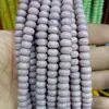 Cuentas espaciadoras de ábaco esmaltadas de cristal, multicolor, sueltas, color sólido, no se decoloran, accesorios perforados para abalorios DIY
