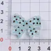 Accesorios de Resina Decoraciones DIY Charms para Zapatos Pegatinas para Botellas de Agua Accesorios para el Cabello de Niños Cubiertas para Popotes Lazo en Forma de Ola Tamaño Pequeño