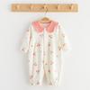 Mameluco para bebé recién nacido de algodón puro para niña, mameluco de otoño, ropa exterior, primavera, otoño e invierno, ropa Heshang, funda
